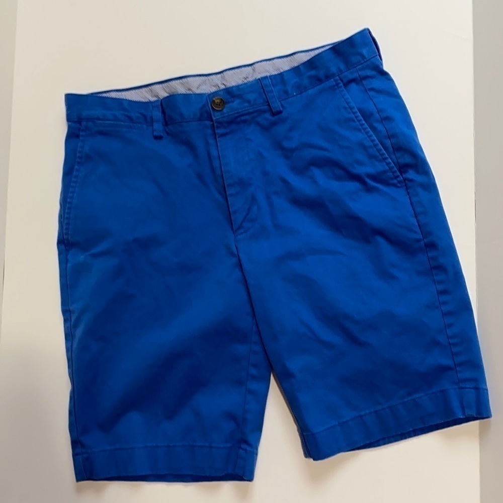 Brooks Brothers Short Men’s Blue Flat Front Chino Shorts Size 33